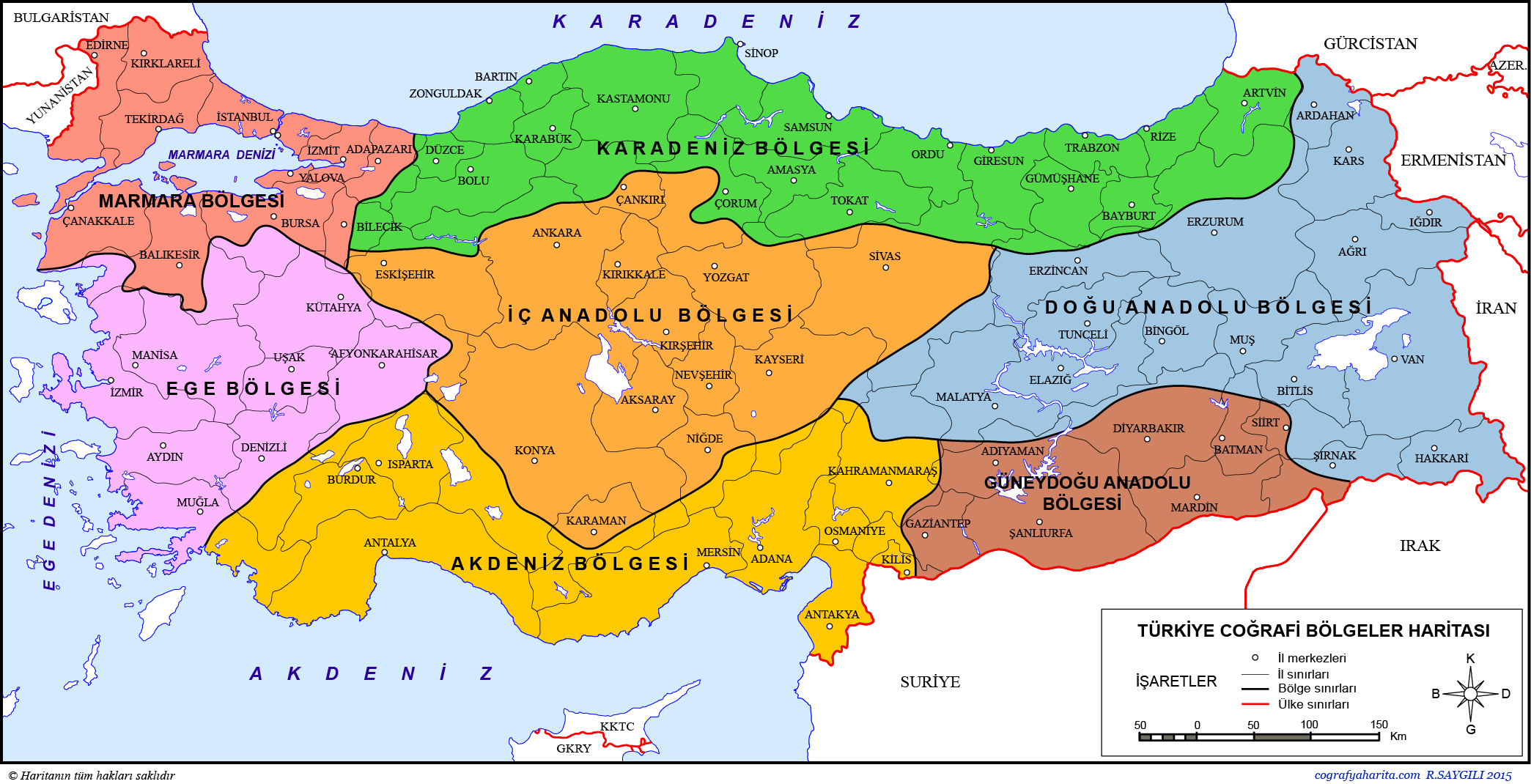  Regionen der Türkei